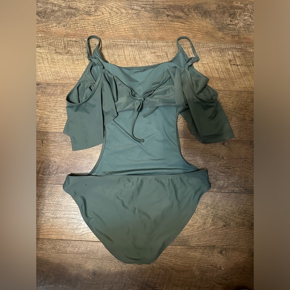Aerie NWT One Piece Swimsuit In Green Size XL - Picture 6 of 6
